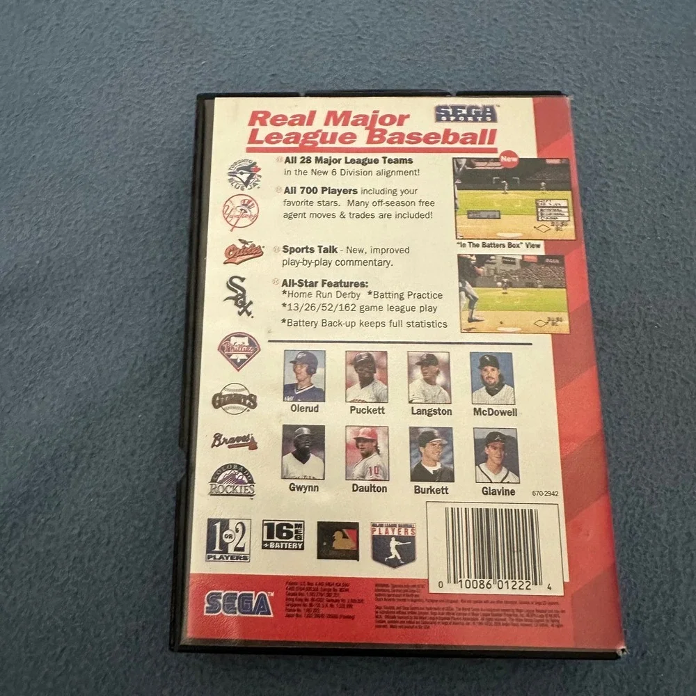 World Series Baseball Sega Genesis CIB Complete with Manual and Poster 1994